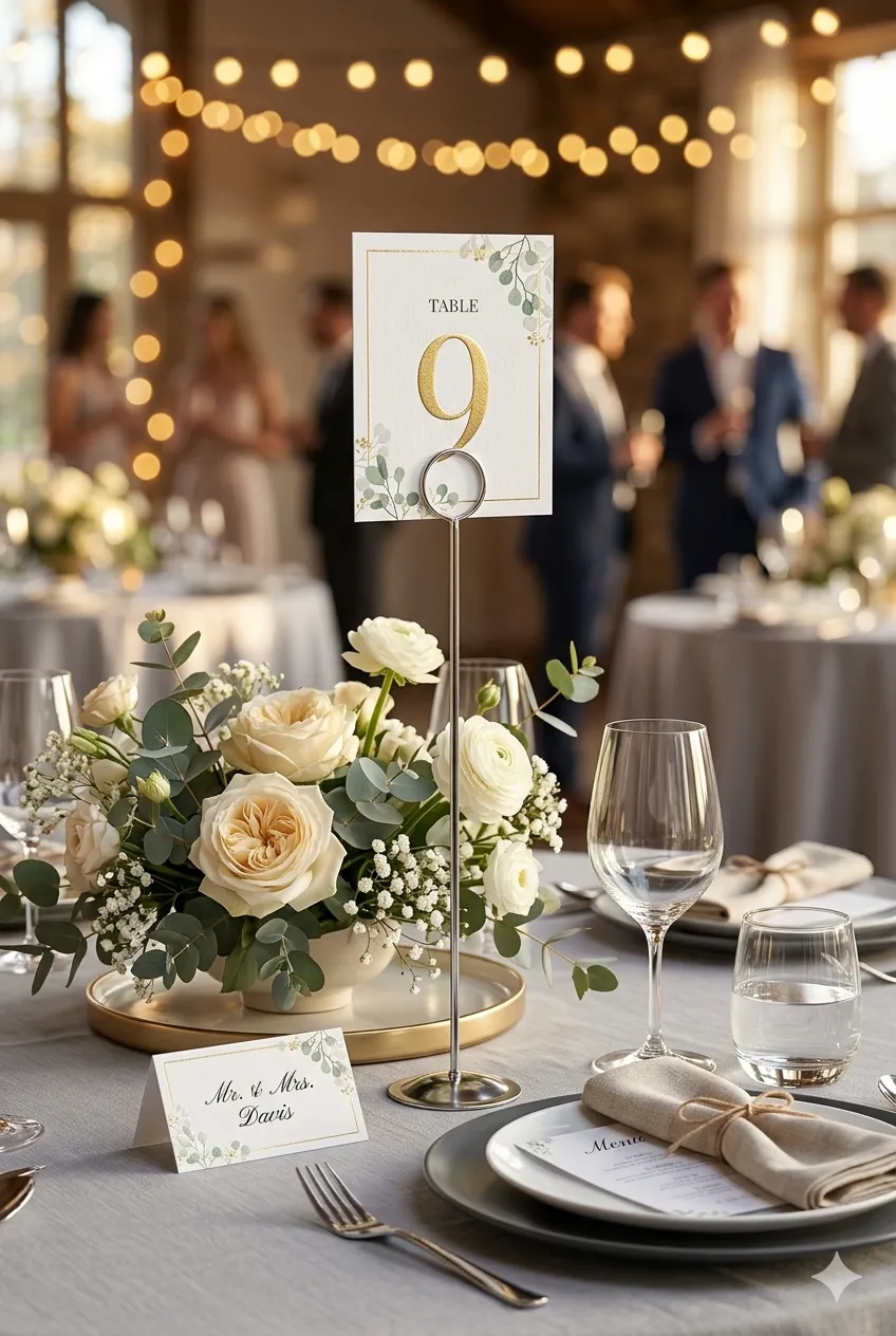 Instantly Elevate Your Wedding Tables Modern Number Holders