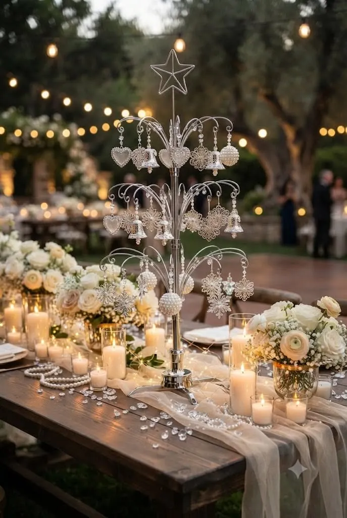 Wedding Favor Ornament Display | Luxury Reception Table Inspiration