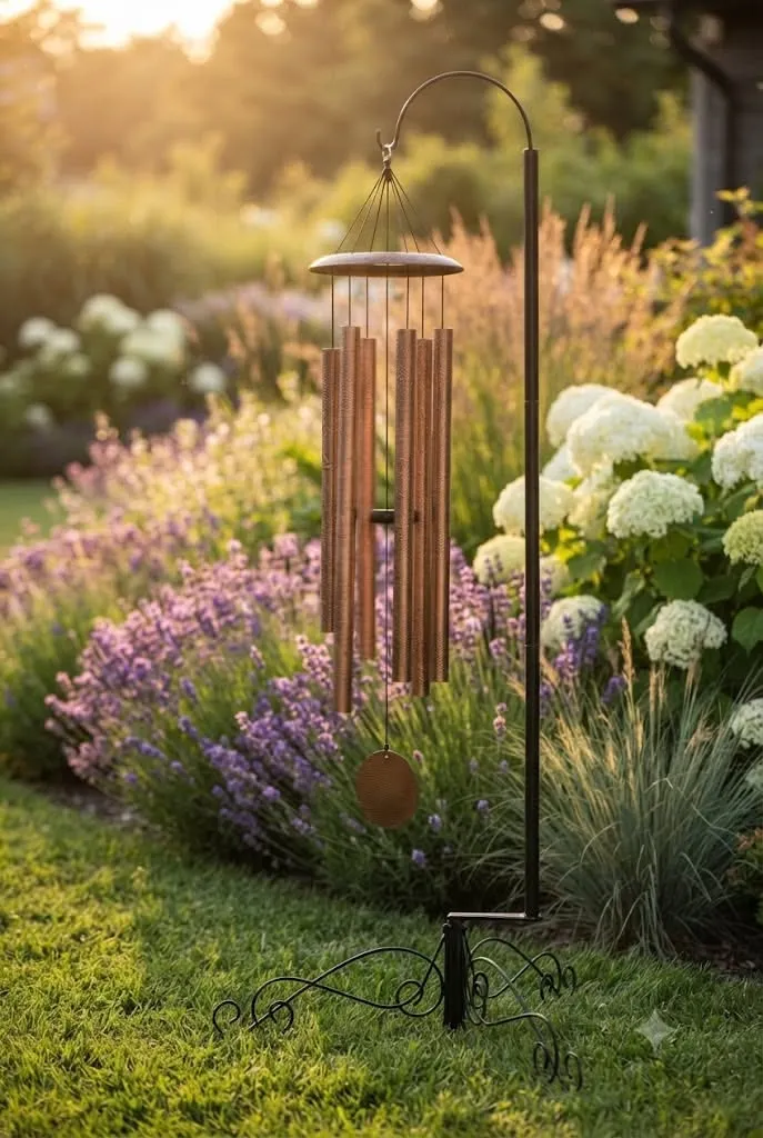 Golden Hour Wind Chime Garden Retreat