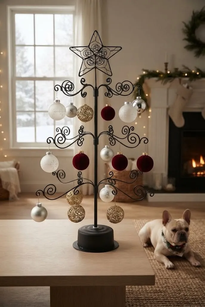 Elegant Christmas Collectible Ornament Display