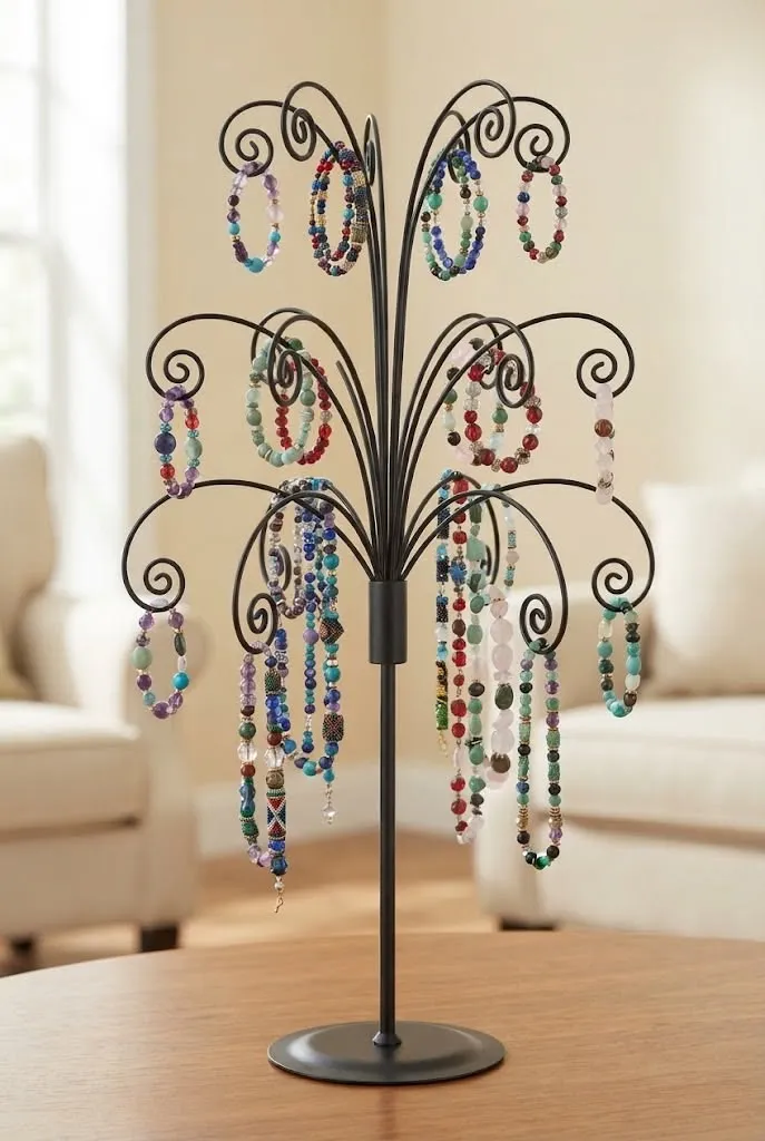 Beaded Jewelry Display Tree Ideas