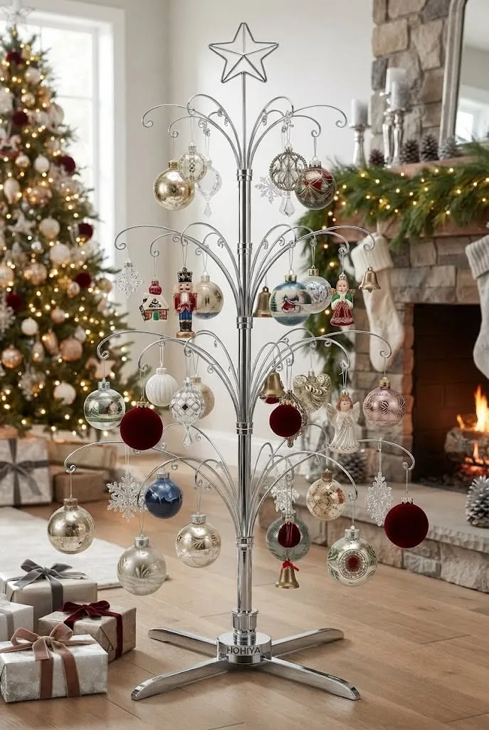 Christmas Ornament Collection Display Ideas