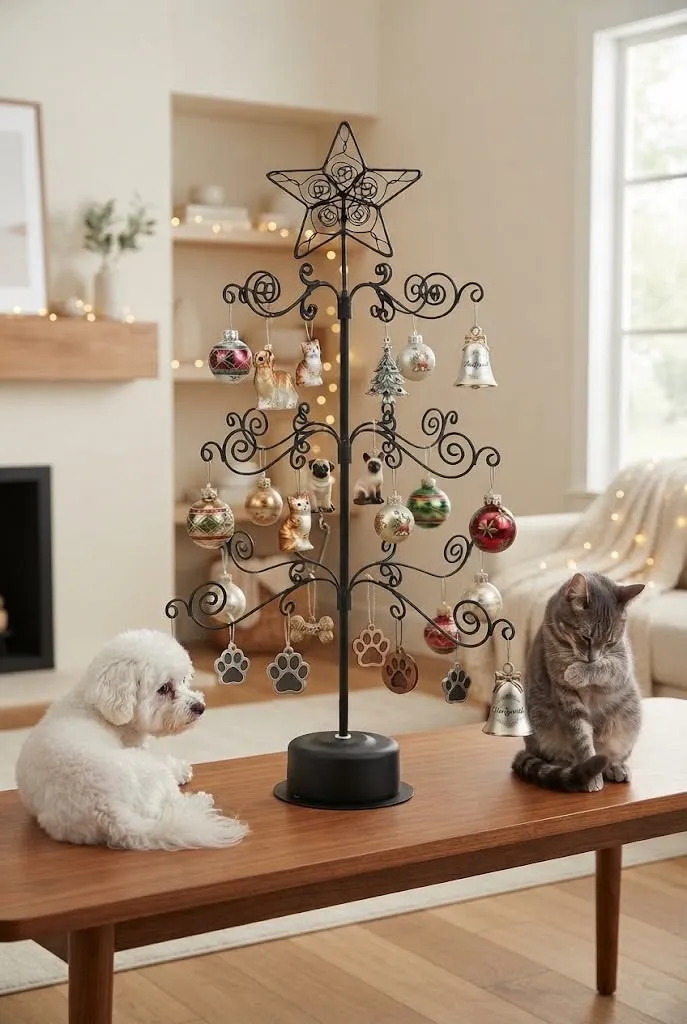 Holiday Ornament Displays in Homes with Pets