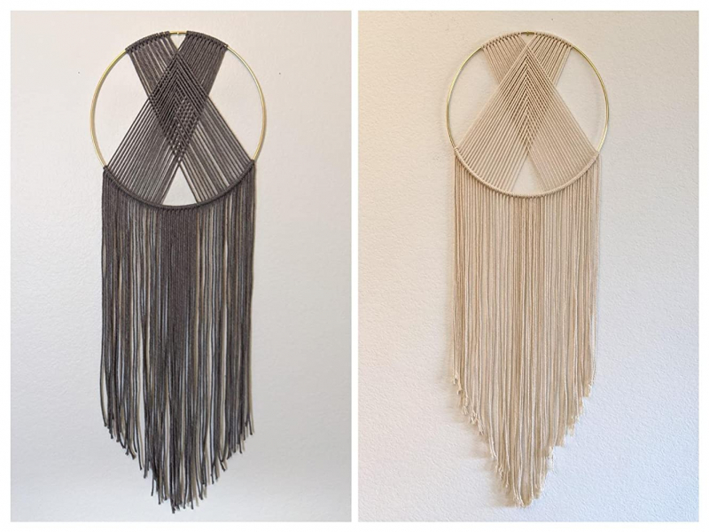 Great hoops for macrame projects